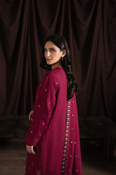 Neeshay | Merlot | Winter Reverie Karandi unstitch Collection